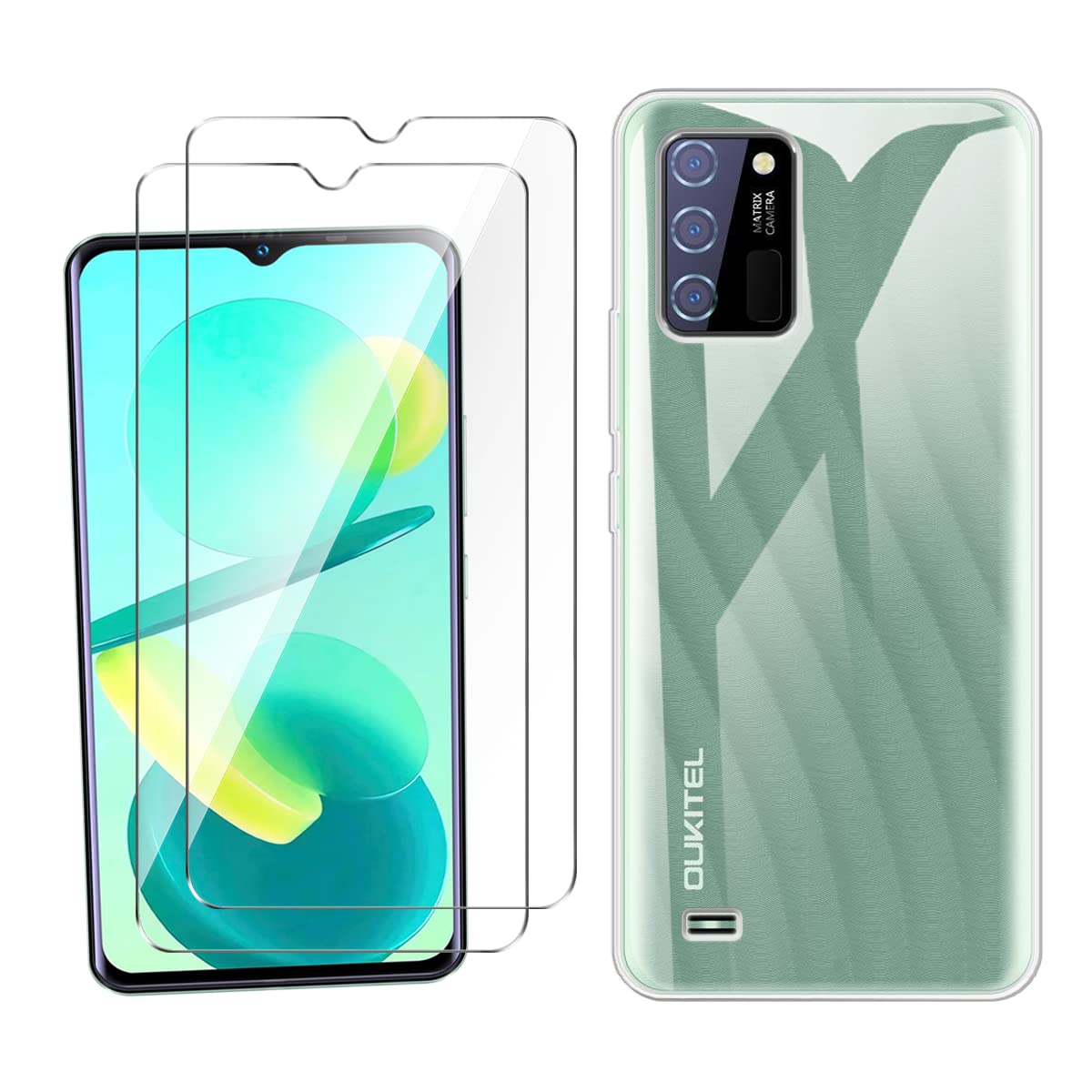 RanTuo Cover per Oukitel C25 Etui Custodia, con Slot per Schede, Staffa Incorporata, Custodia Flip Cover in Pelle PU per Oukitel C25.(Marrone