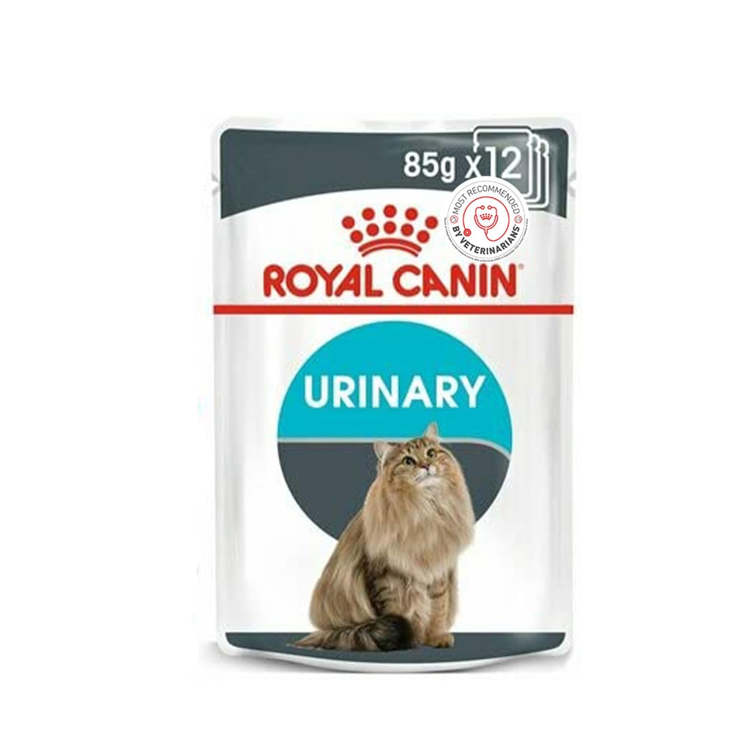 Royal Canin Urinary Care for Adult Cats, 85 Grams, Pack of 12 Sachet, Wet Food, Helps Maintain Urinary Tract Health, Supports Ideal Weight Management, Indistinctively Preferred