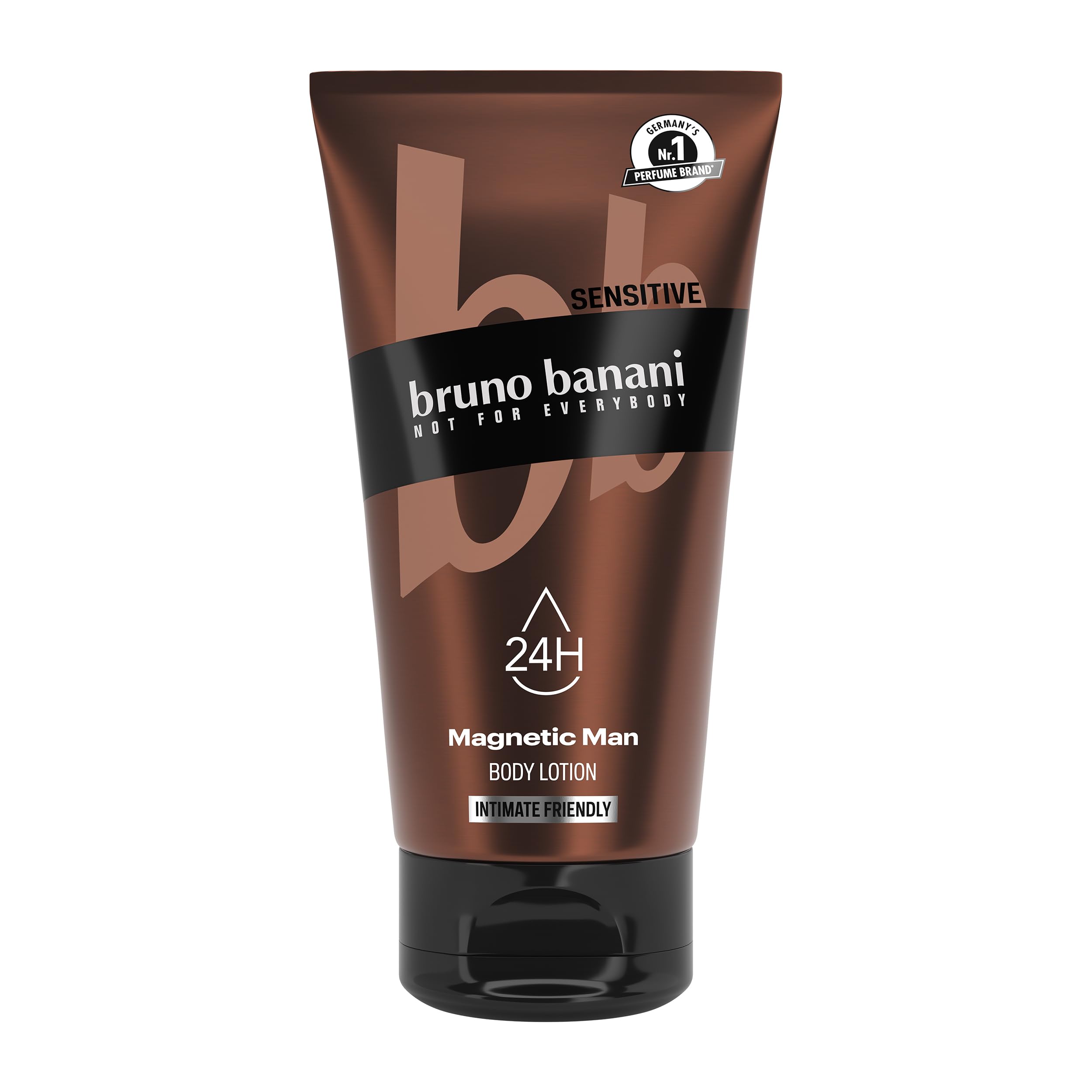 bruno banani Body Balm Magnetic Man, pflegende 3-in-1-Body Lotion mit fesselnd-holzigem Duft, 150ml