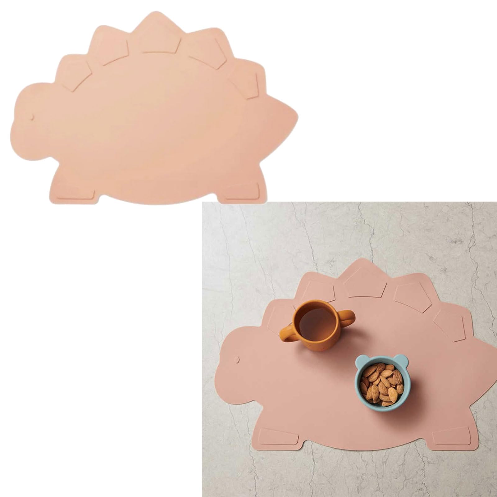 Dinosaur Shaped Placemats Food Grade Silicone Table Mats Baby Food Mat Kids Placemats
