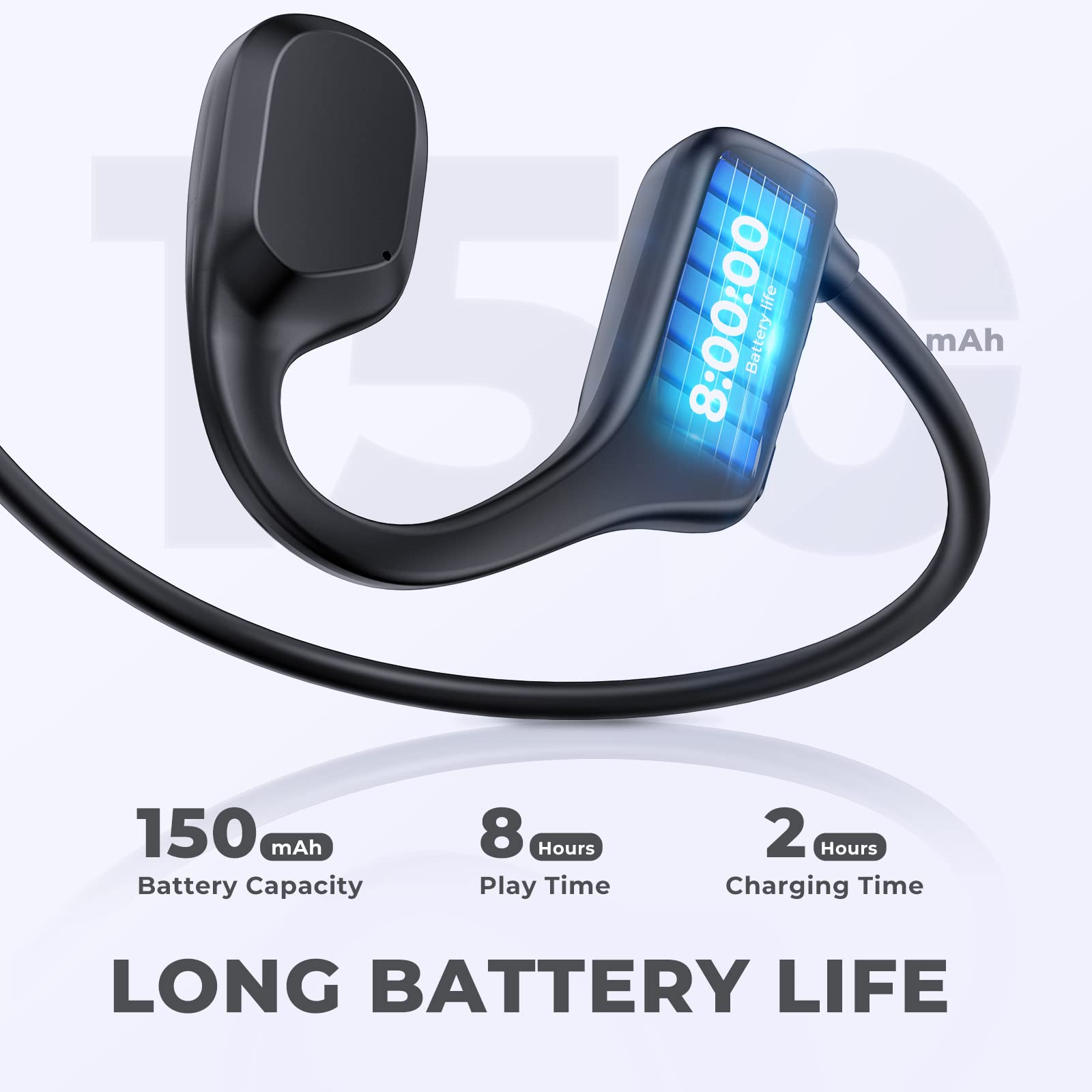Casque Conduction Osseuse, Écouteur Natation À Bluetooth 5.2, mémoire 16 Go intégrée, Lecteur MP3 Étanche IP68,Casque Sport pour la Natation, Parfait pour Course, Natation