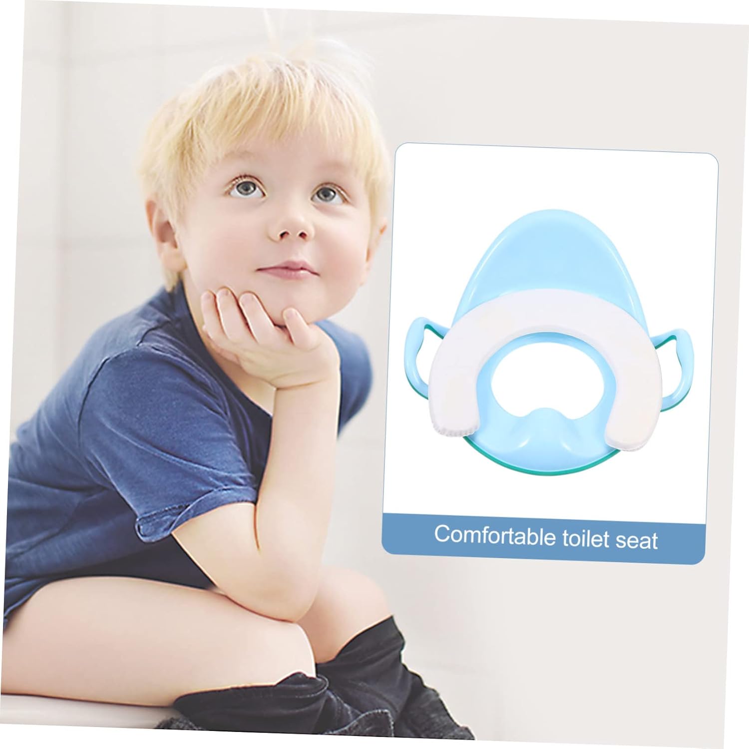 BESPORTBLE 1 Set Potty Training Seat with Handles Comfortable Toilet Trainer for Easy Transition Fits Toilets