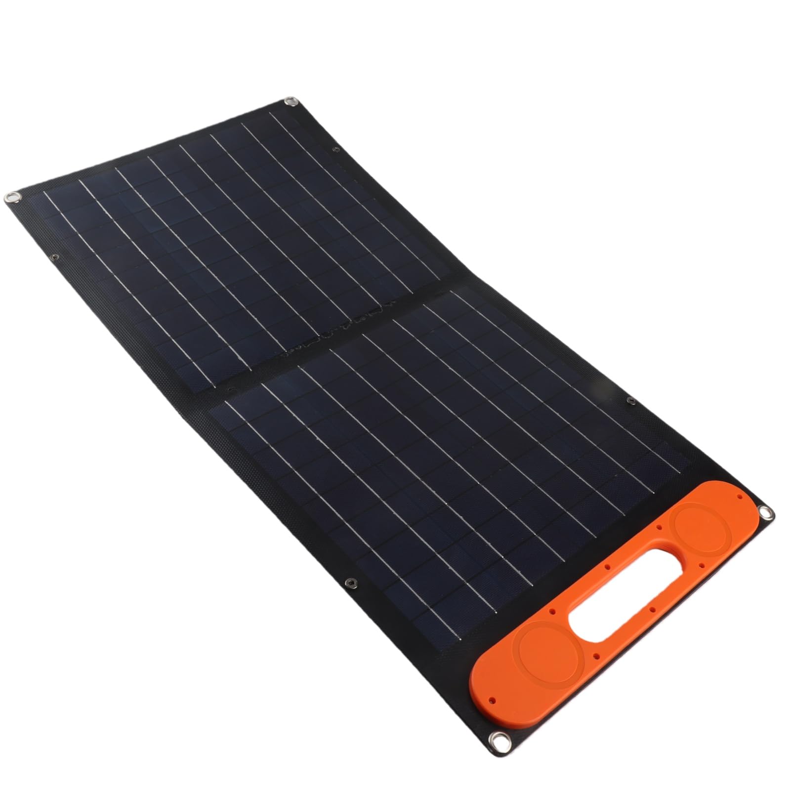 Cocoarm Panneau de Charge Solaire 60 W ETFE Chargeur de Panneau Solaire Pliable avec 12 V PD Charge Rapide Double Face Adsorption Magnétique 2 USB Type C DC pour Camping RV Pique-Nique Utilisation en