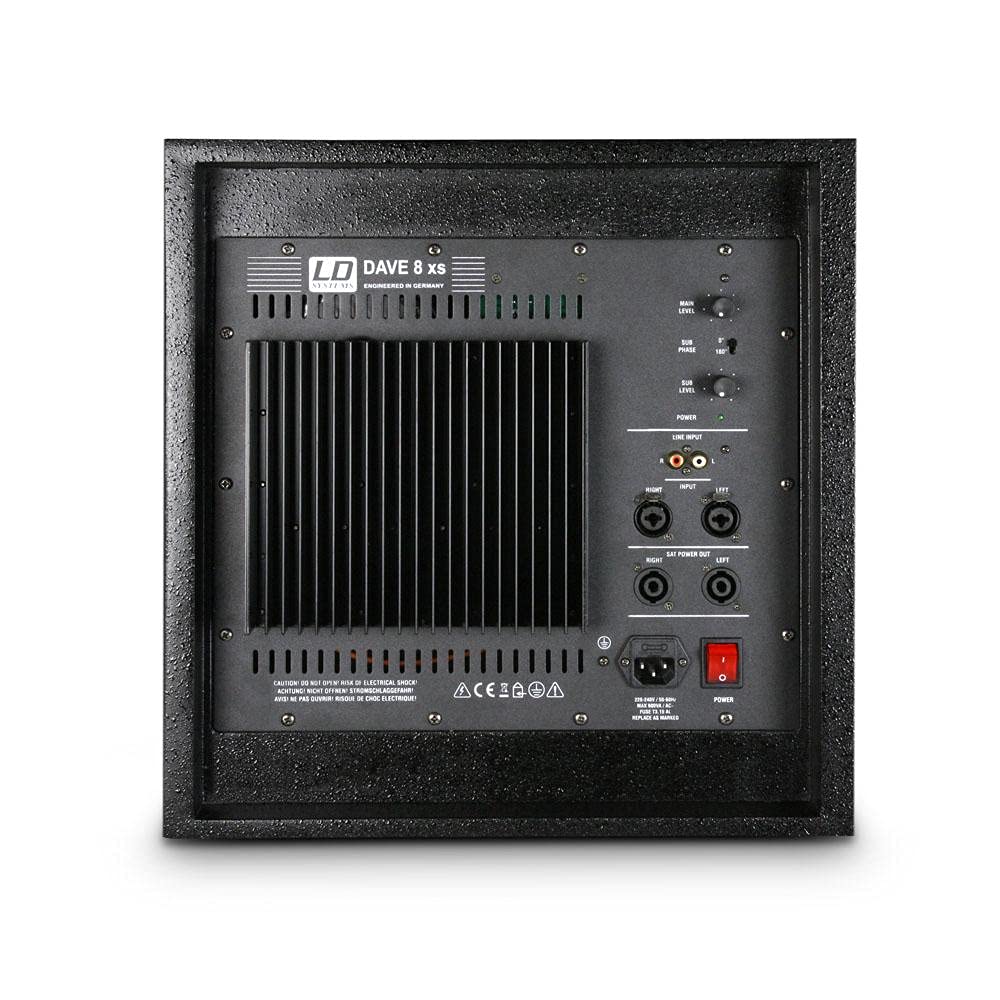 LD Systems LDDAVE8XS Dave Serie Multimedia System (20,3 cm (8 Zoll), 117 dB/mW, aktiv) schwarz