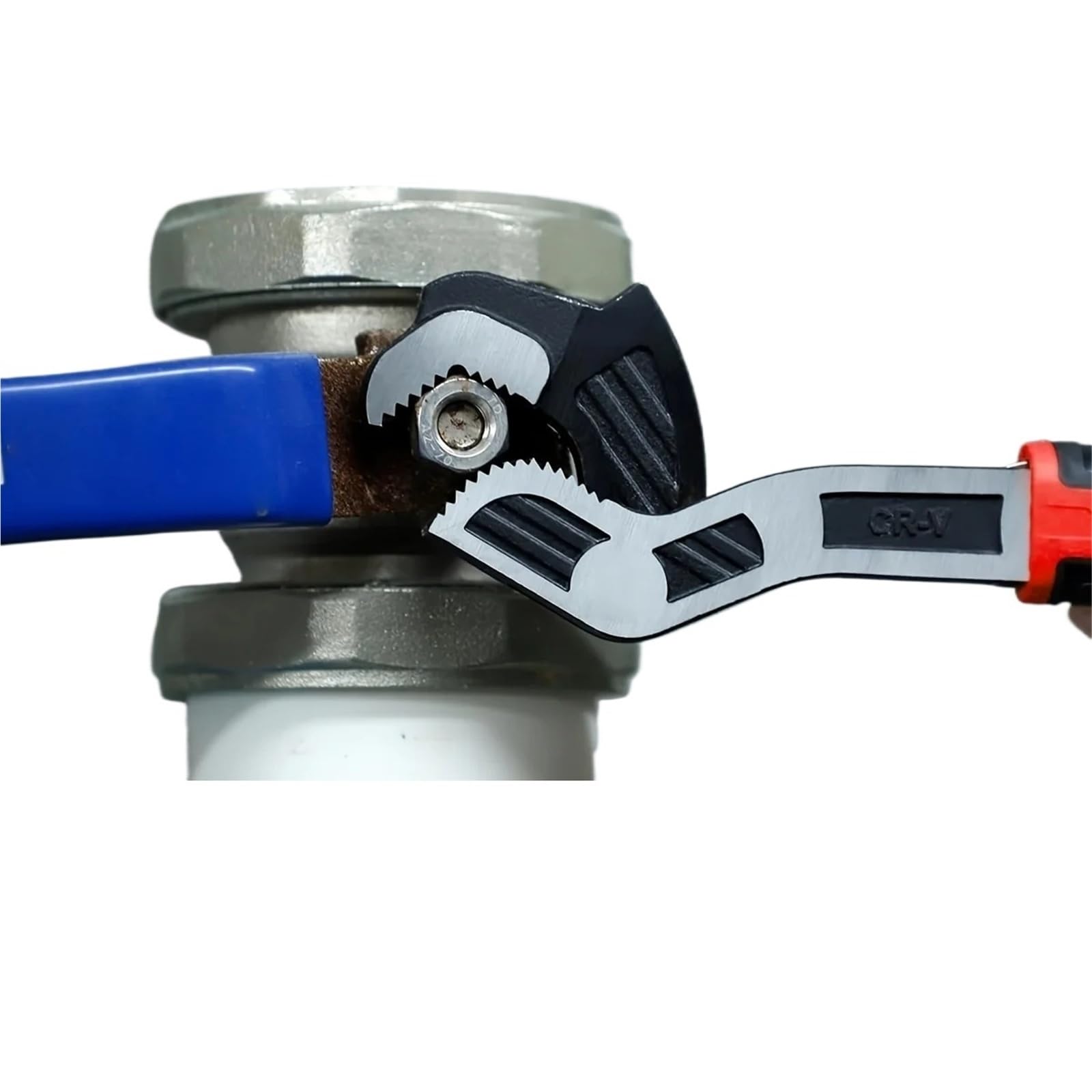 Llave Ajustable Llave autoblocante multifuncional de 6/8/10/12 pulgadas, fontanero Universal ajustable rápido(Gray - 12 Inch)