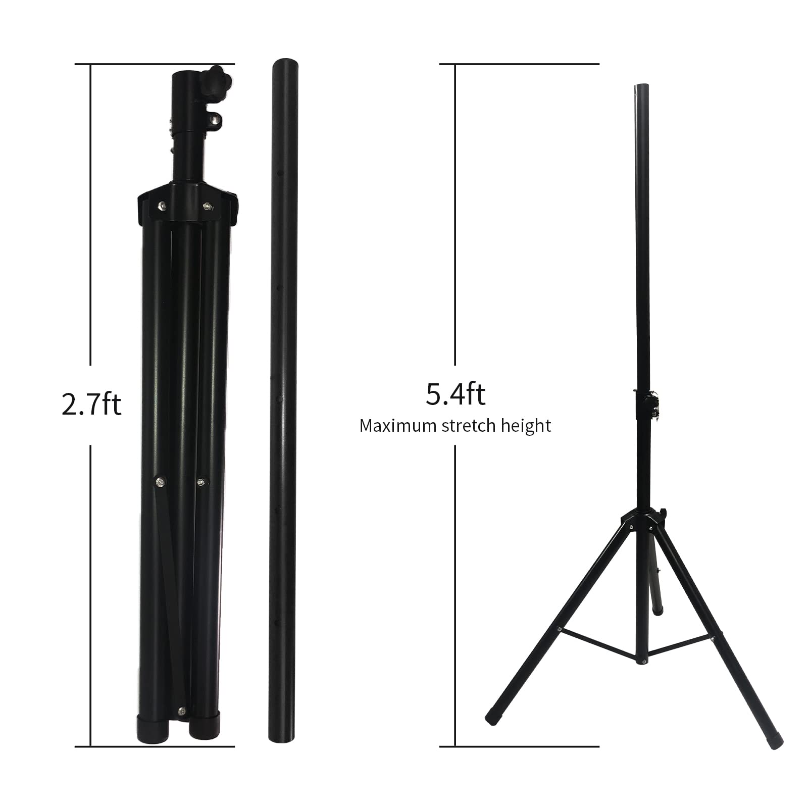 GAN XIN 2 Units Basketball Timer Shot Clock & Controller,14/24 Seconds Countdown Clock,Portable Shot Clock with Buzzer, Support Tripod Installation (Tripod (1unit))