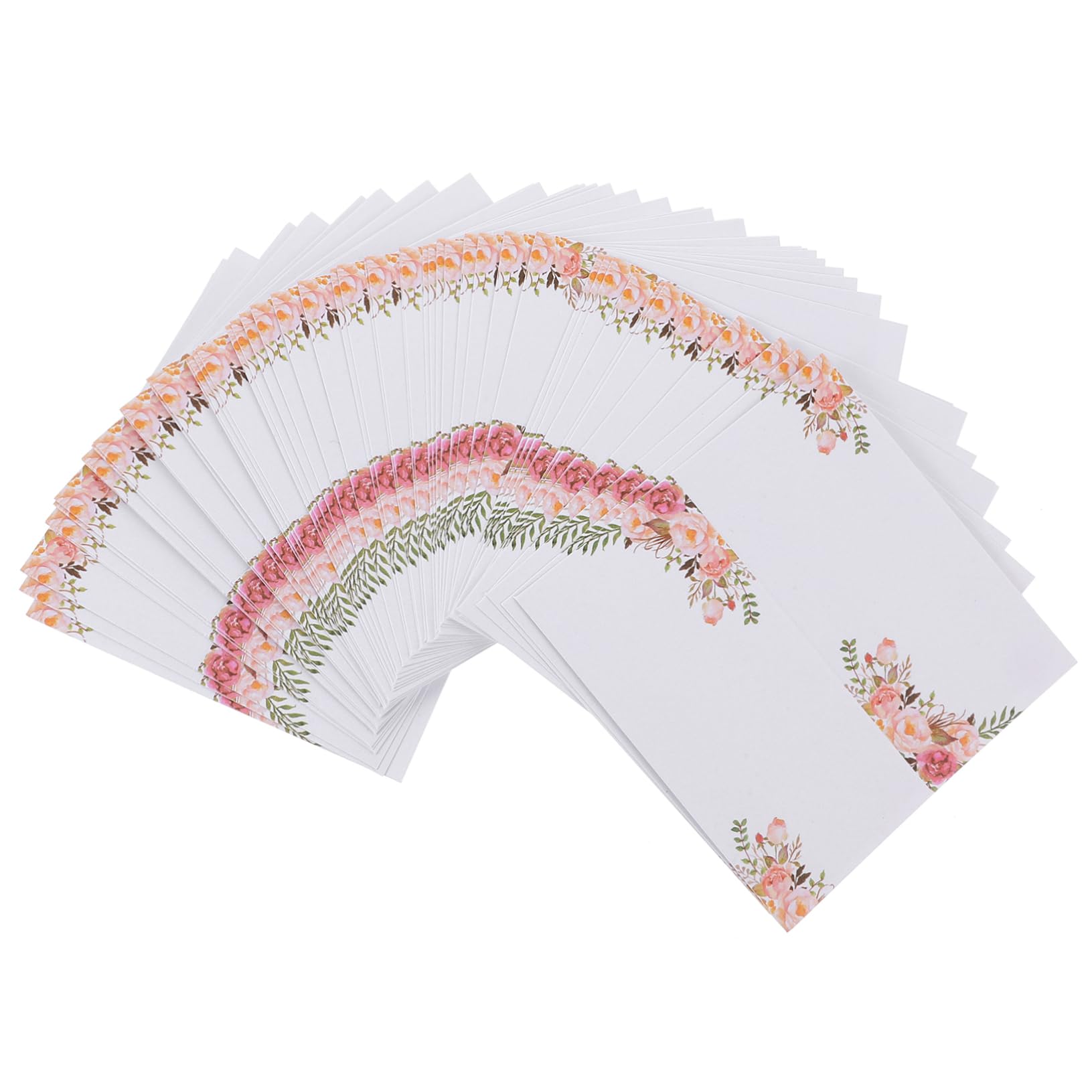 STOBAZA 3 Sätze Hochzeit Tischkarten Mit Blumenmotiven Beschreibbare Platzkarten Für Hochzeitsdeko Und Feiern Für Rustikale Hochzeiten Und Partys 50 Stück * 3