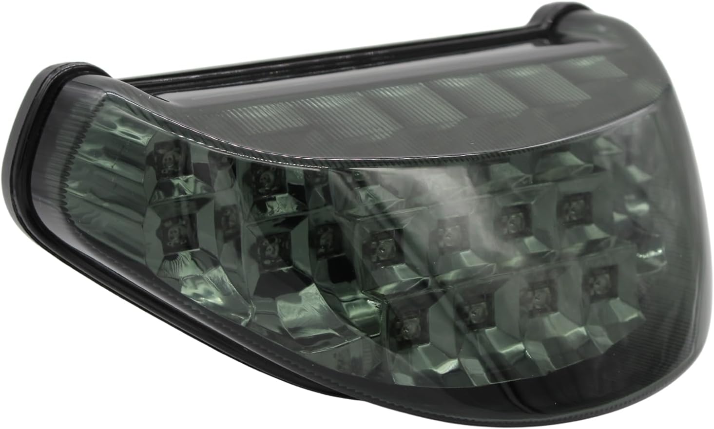 Taillight - Integrated LED Tail Brake Turn Signal Light Compatible with Kawasaki ZX12R Ninja ZX-12R 2000-2005 (Smoke)