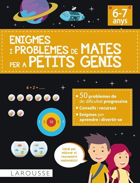 Portada de Enigmes i problemes de mates per a petits genis