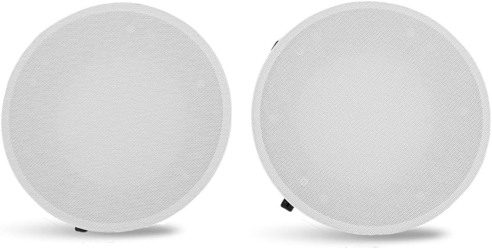 2 Pack Magnetic Metal Speaker Grille Cover, 8.11 Inch Ceiling Speaker Grill for Wall Mounted Home Theater Car Audio