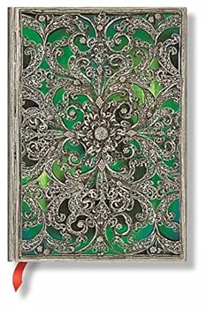 Stationery Esmeralda Midi Lined Notebook (Silver Filigree Collection) Book