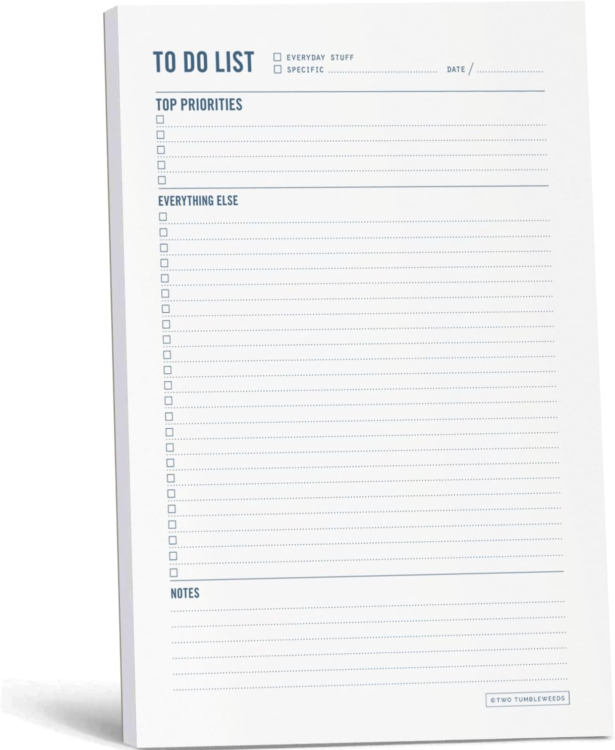 To Do List Notepad - Daily Task Planner, Checklist, and Organizer - Planner pad for work and school productivity - 7 x 10" - 50 Sheets