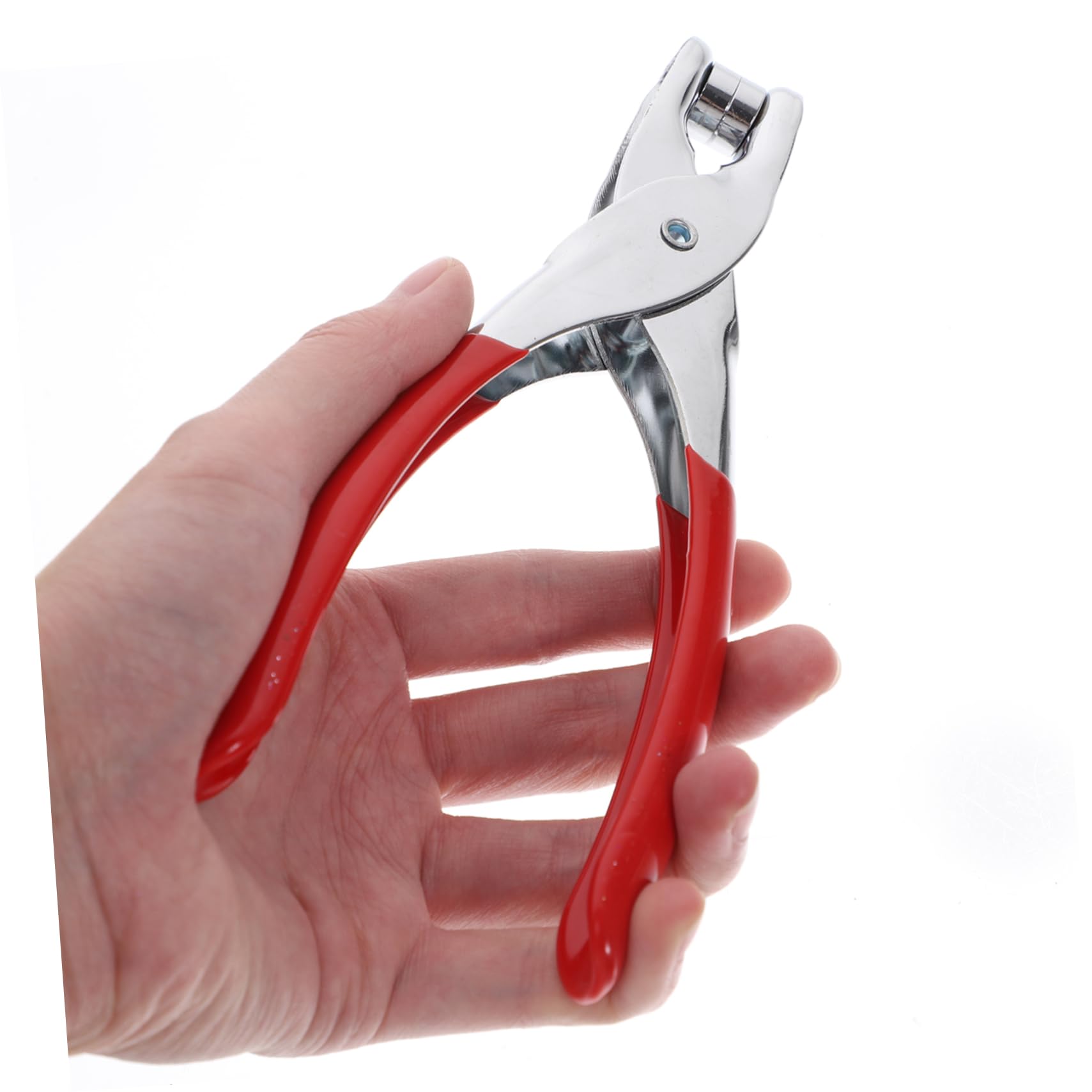 Pinza Occhiellatrice in Metallo Con Rondelle Kit Di Utensili Per Occhielli Applicabile Tessuto Pelle Plastica Morbida e Tela