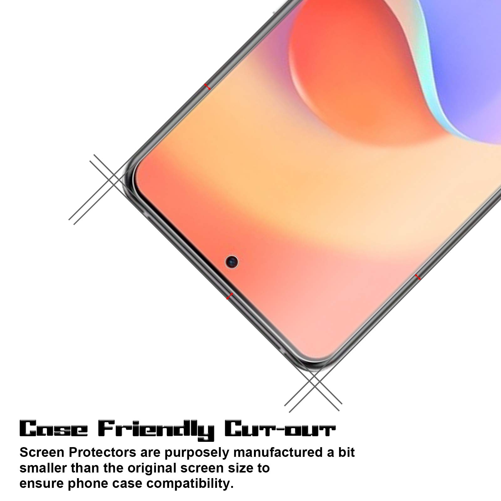 ROVLAK Screen Protector for ZTE S30 Pro Tempered Glass Screen Protector 2-Pack HD 2.5D 9H Protective Film Protection Anti-Fingerprint Bubble-Free Glass Protector for ZTE S30 Pro - Image 2