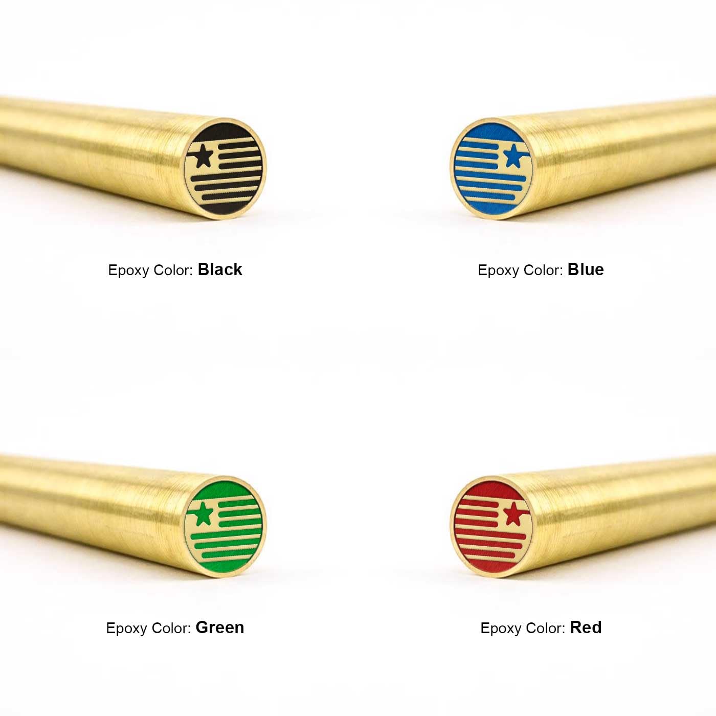 Mosaic Pin for Knife | Decorative Brass Heavy Duty Knife Handle Pins for Fixed Blade Knives | Handmade Pocket Knife Pins Tools (USA Flag, 5/16" (8mm))