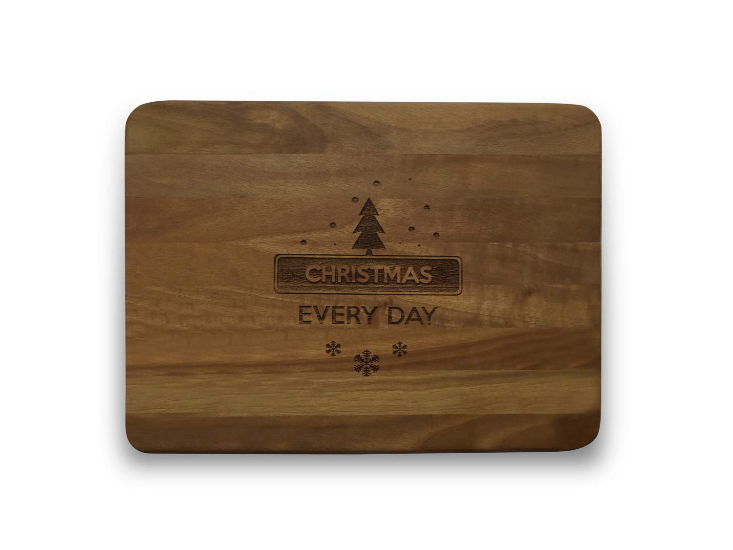 Engraved House "Christmas" Walnut Wood Chopping Board