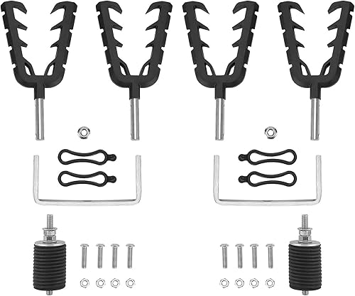 Miniatura 7 de KEMIMOTO UTV, soporte para herramientas de caza, soporte de herramientas compatible con Polaris Ranger y General, agarres de soporte de arco con