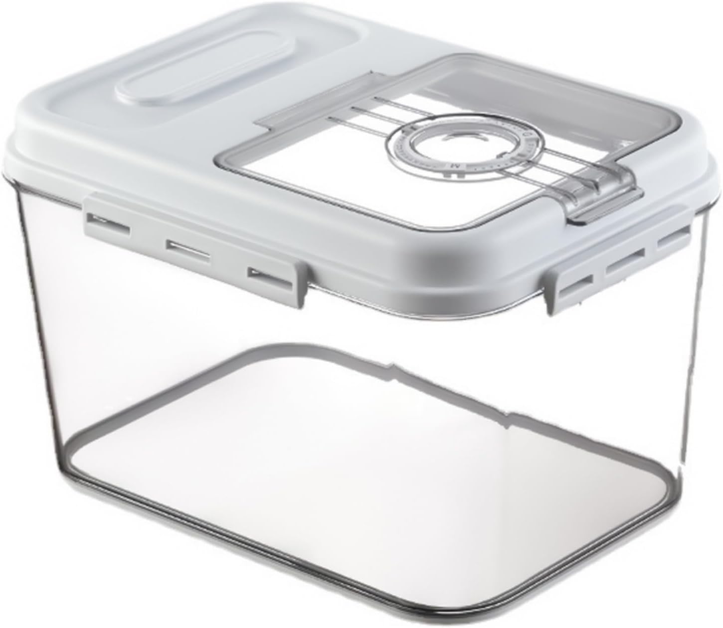 Kitchen Storage Container with Lid Rice Box for Countertop Portable for Storing Homemade Breads Toasts and Cook Organization Tool