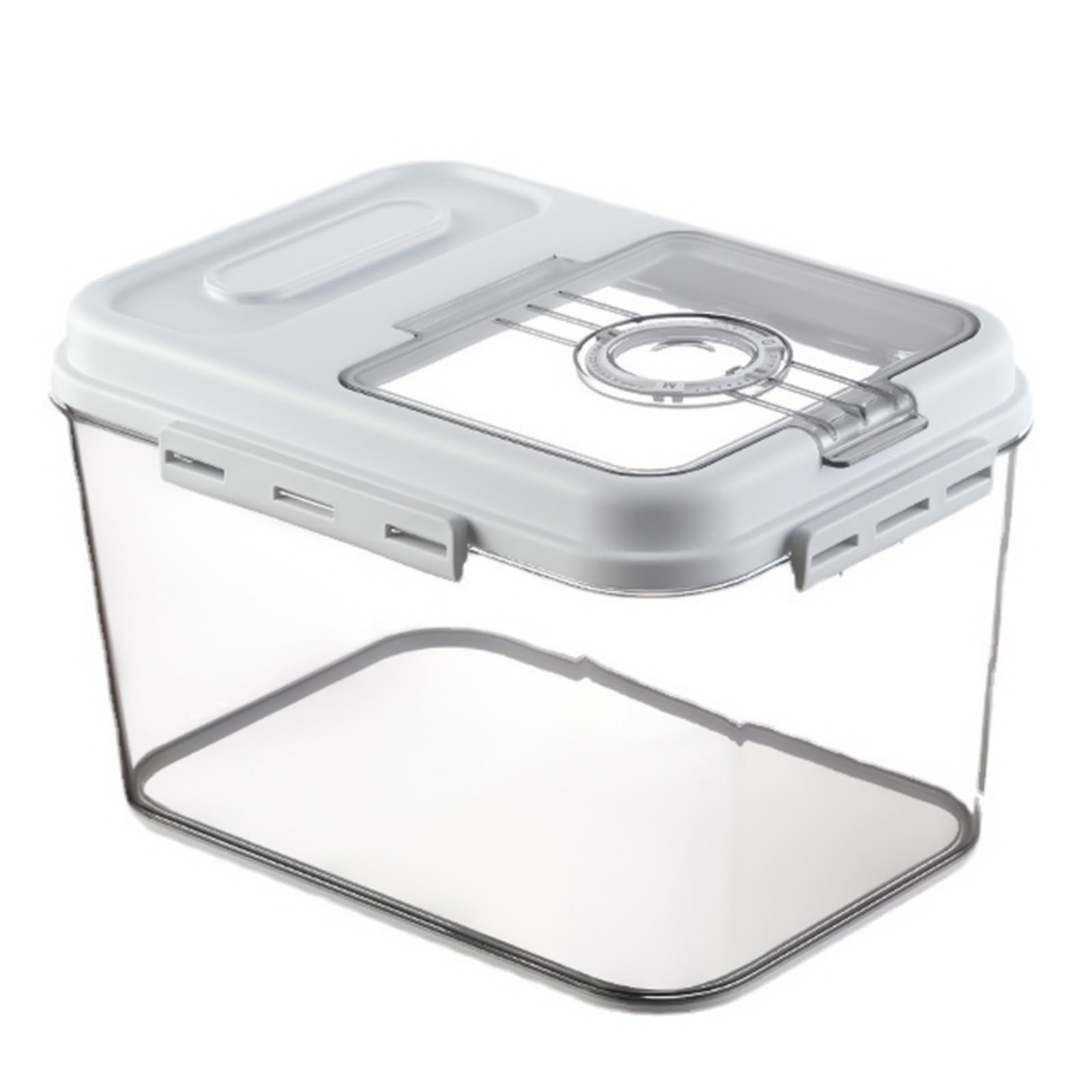 Tsophreniq Rice Storage Case for Kitchen Countertop Airtights White Rice Box with Lid for Homemade Breads Toasts and Cook Use Kitchen Countertop Storage