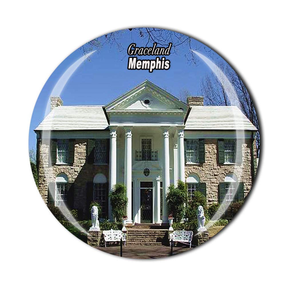 Muyu Magnet Memphis Graceland Usa Fridge Magnet Souvenir Gift Refrigerator Magnetic Sticker Collection