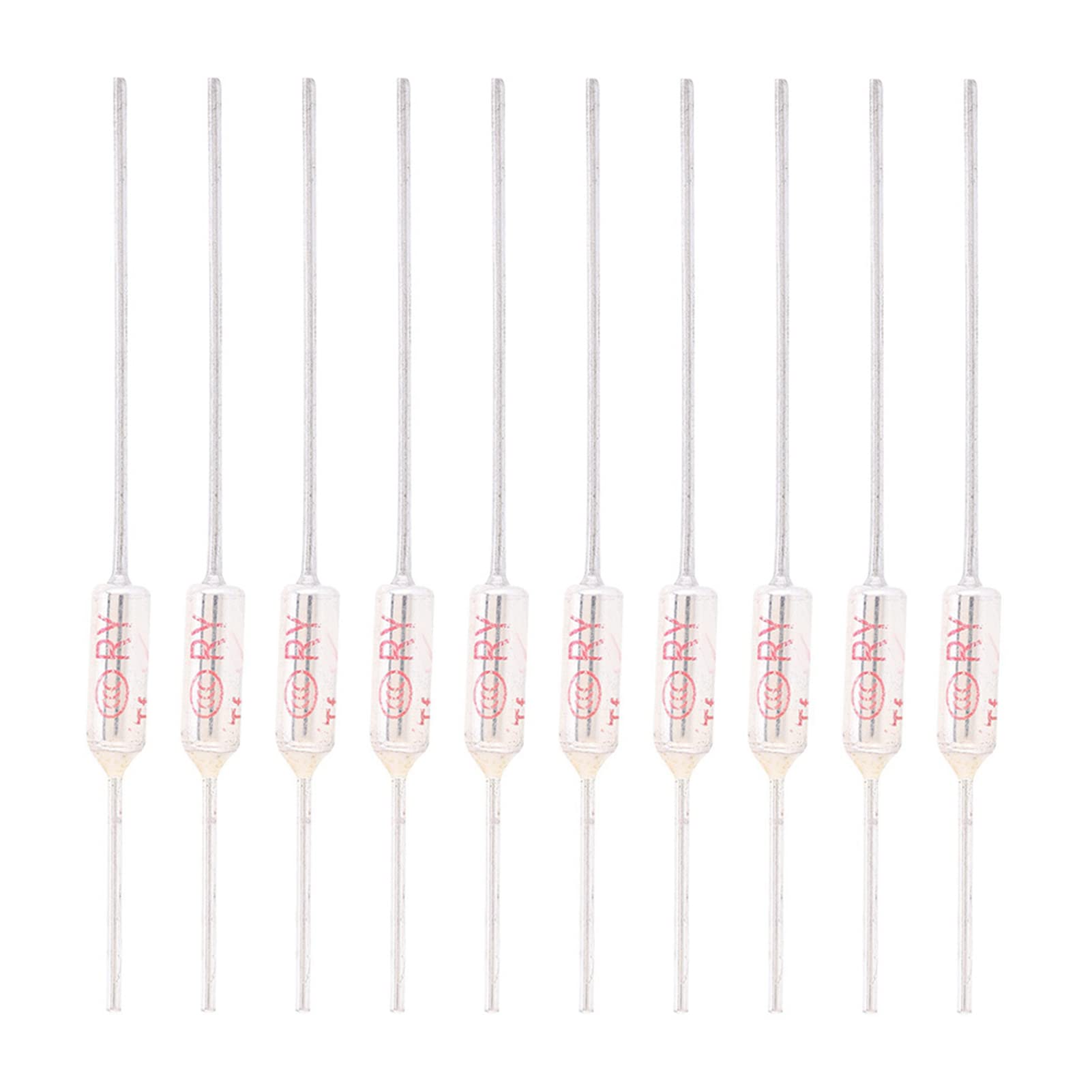 IIVVERR 20 Unids Serie RY Fusible Térmico De Corte De 192 Celsius 192V Celsius (20 Pcs RY Series Metal 192 Celsius 250V 10A Cutoffs Thermal Fuse