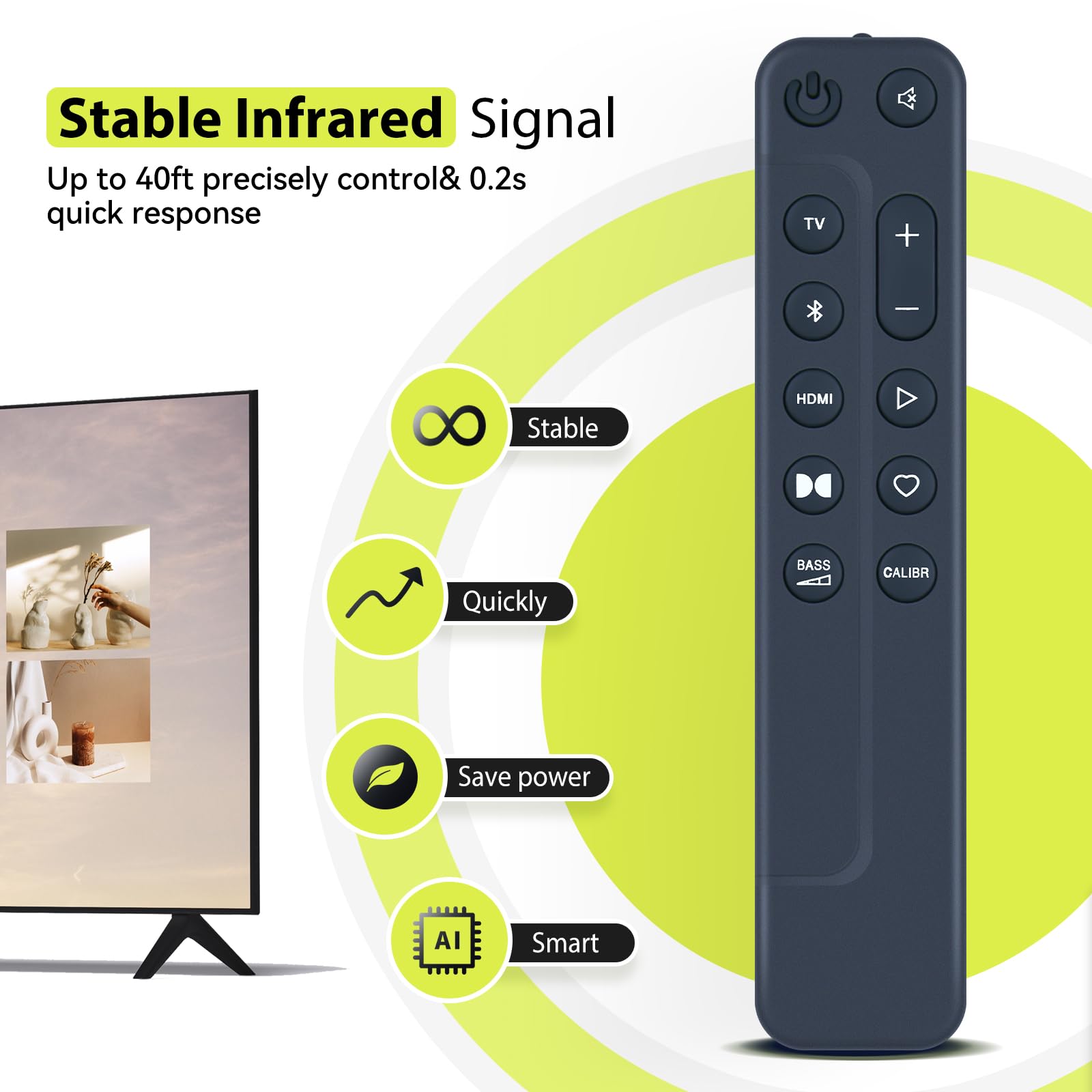 Telecomando di ricambio per JBL Sound bar 500 5.1 canali, soundbar BAR300 BAR500, sistema audio home cinema, nero