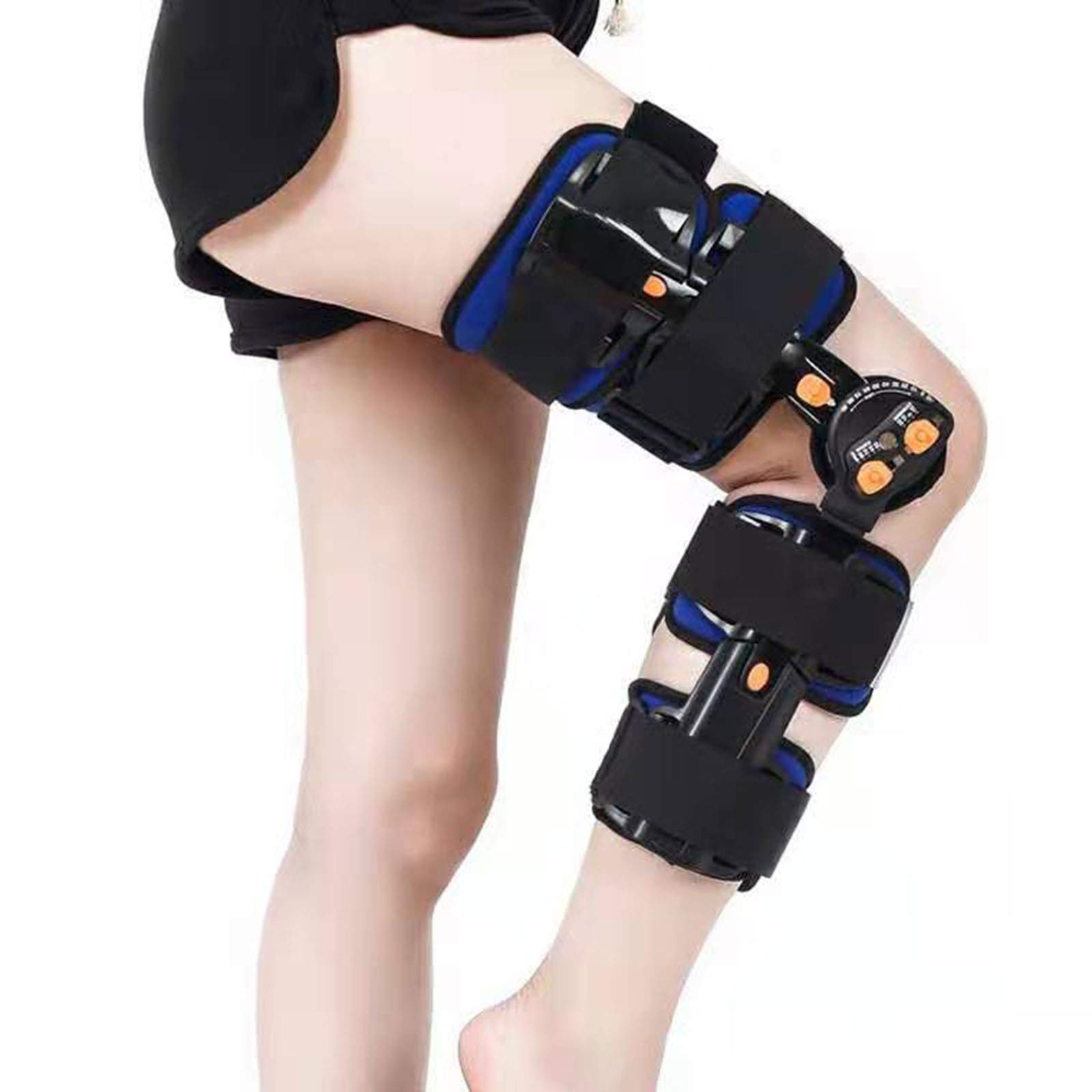 Hinged Knee Support Brace Adjustable Leg Stabilizer for Sports Injury And Protect Against Knee Joint Fixed Brace Men Women Use