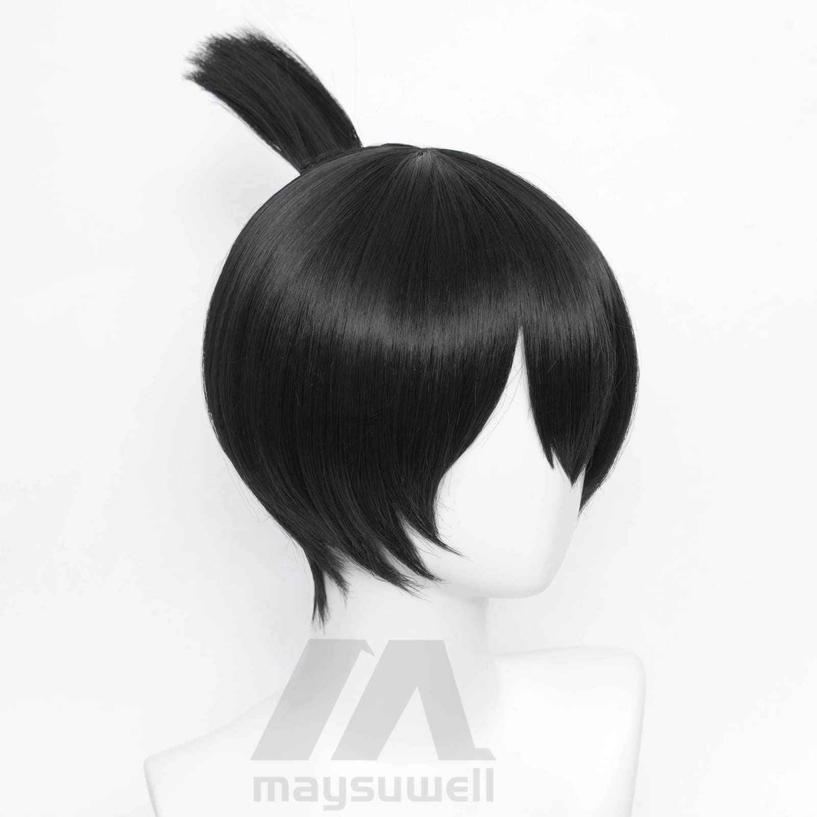 maysuwell Anime Cosplay Wigs Short Grape Purple Adult Halloween Costume Party Hair Wig