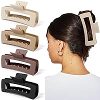 Vista 60 de AHONEY Pinzas para el cabello de 5 pulgadas rosadas, pinzas de garra extra grandes, pinzas grandes para cabello largo y grueso, pinzas XL gigantes