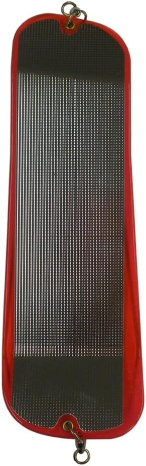 O'KI Tackle Big Shooter 11" Red Embossed Silver Flasher