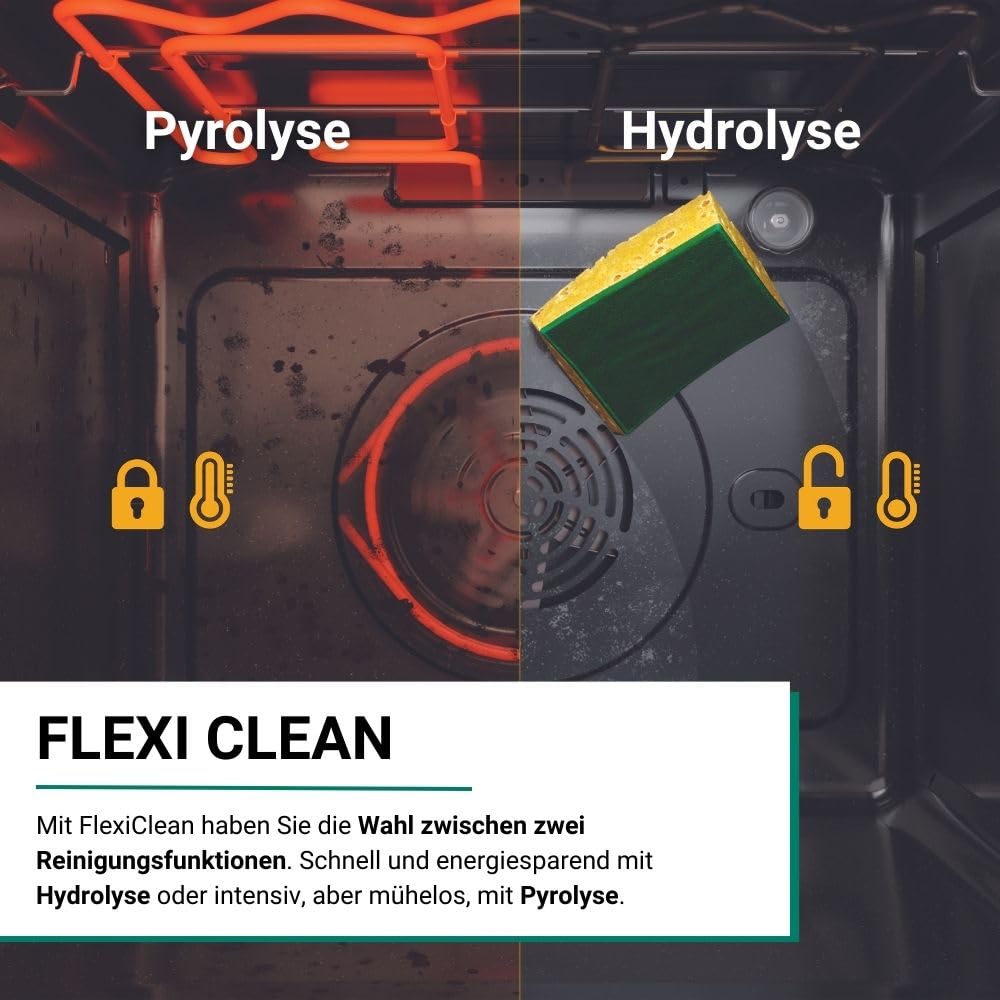 Bauknecht BIK5S DP8F2 ES Einbau Dampf-Backofen Soft Steam FlexiClean Pyrolyse AirFry Multiflow MyMenu 2-fach Teilauszug Energieklasse A+