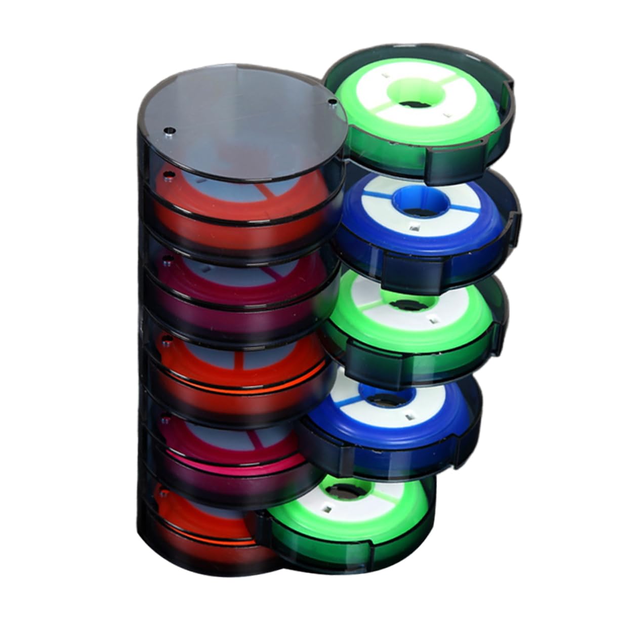 ifundom 10pcs Fishing Line Spools Box Silicone Bobbins Multi-Purpose Reel for Fishing Holder Size l Color