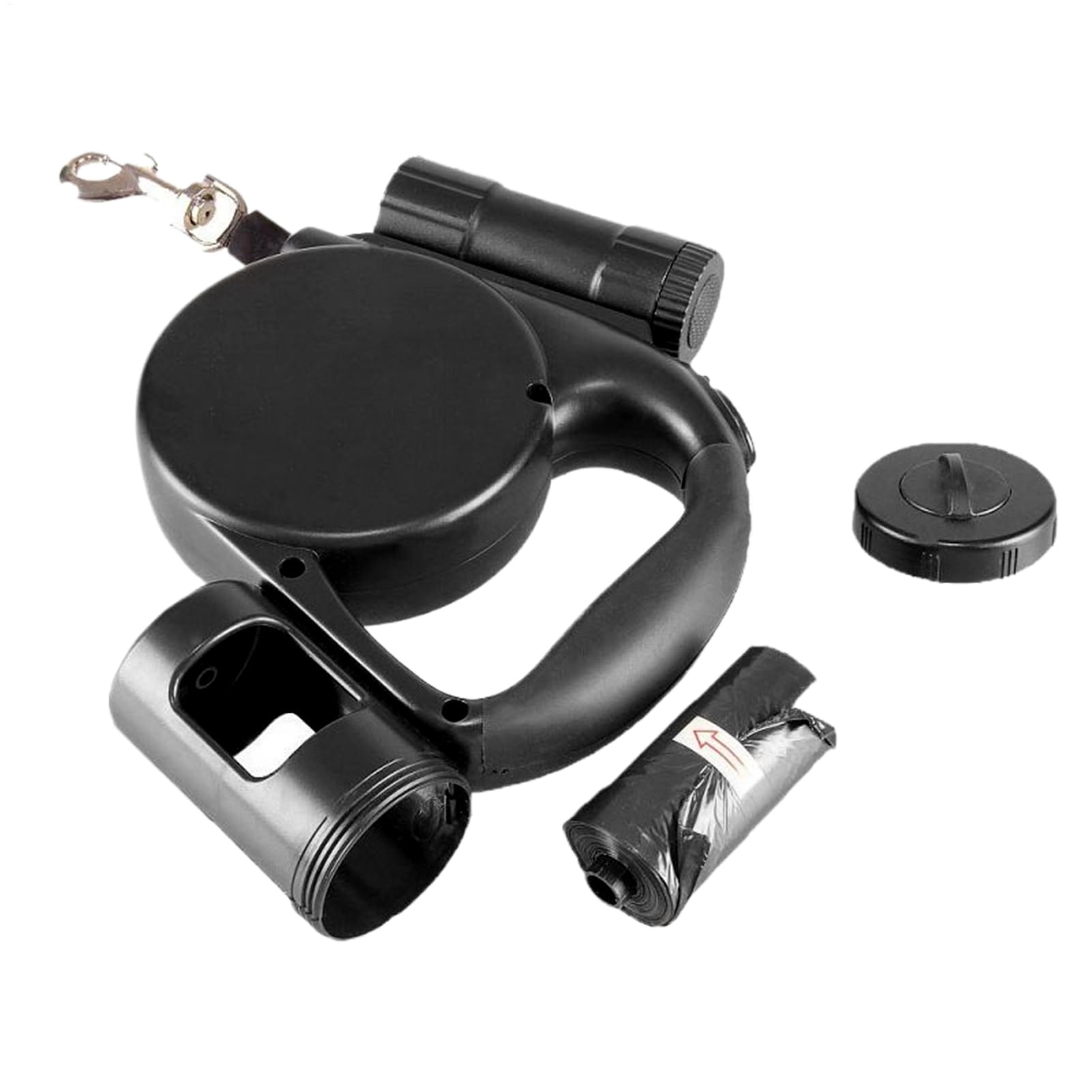 Laisse pour chien rétractable automatique 5m avec lumière accessoire extérieur