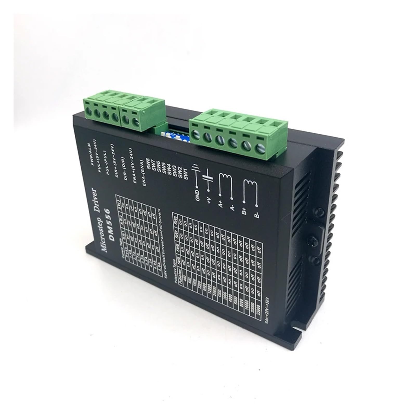 DM556 NEMA23 NEMA34 Stepper Electronic Starter Controller Digital Stepper Electronic Starter Driver 2 Phase 5.6A for 57 86 Stepper Electronic Starter Motor Drivers