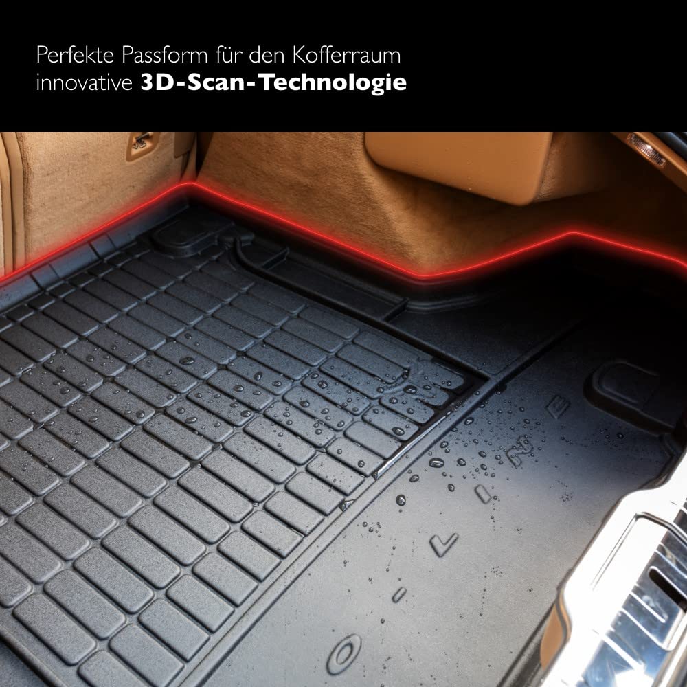 FROGUM ProLine 3D Alfombrilla Exclusiva de Goma cubeta Maletero para Ford Focus IV Desde 2018 | Práctico Organizador | Los Bordes más Altos | Al Tamaño