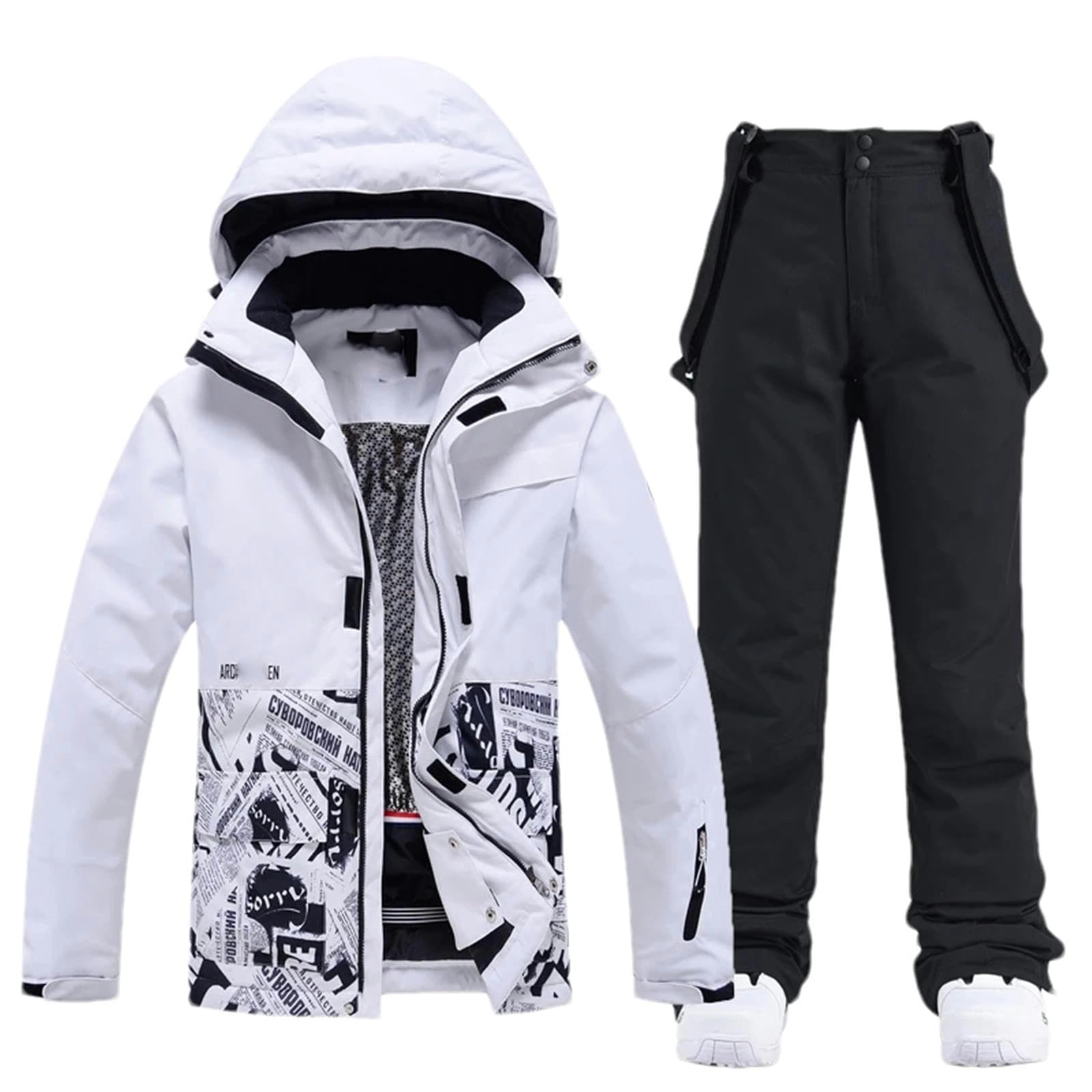 Mężczyźni i kobiety odzież śnieżna odzież na snowboard zimowe ubrania narciarskie kurtka śnieżna i spodnie zestawy odzież snowboardowa, H907 Kurtka Pant_e, XS