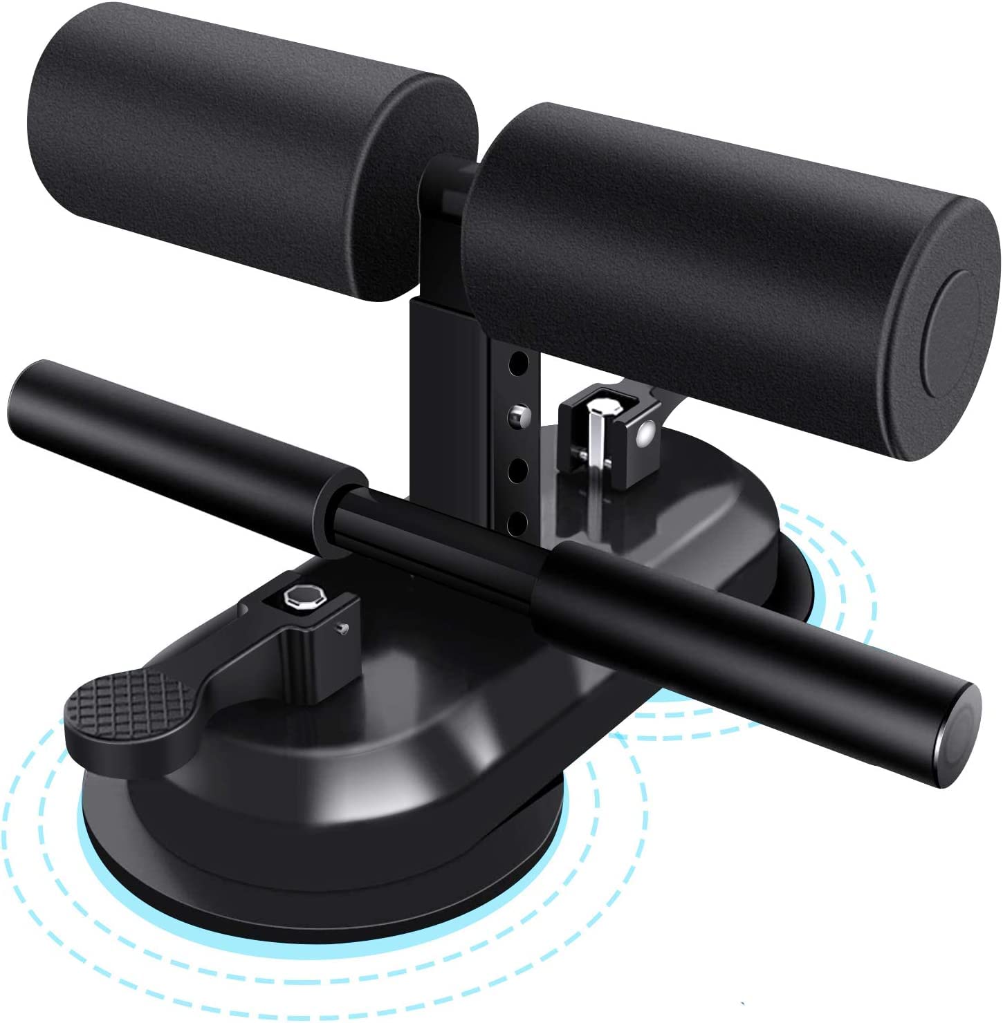 HVG TRADERS Portable Floor Sit Up Bar, Super Strong Suction Sit Up Assistant Device with 2 Suction Cups, Abs Master Pro Easy for Abdominal Training