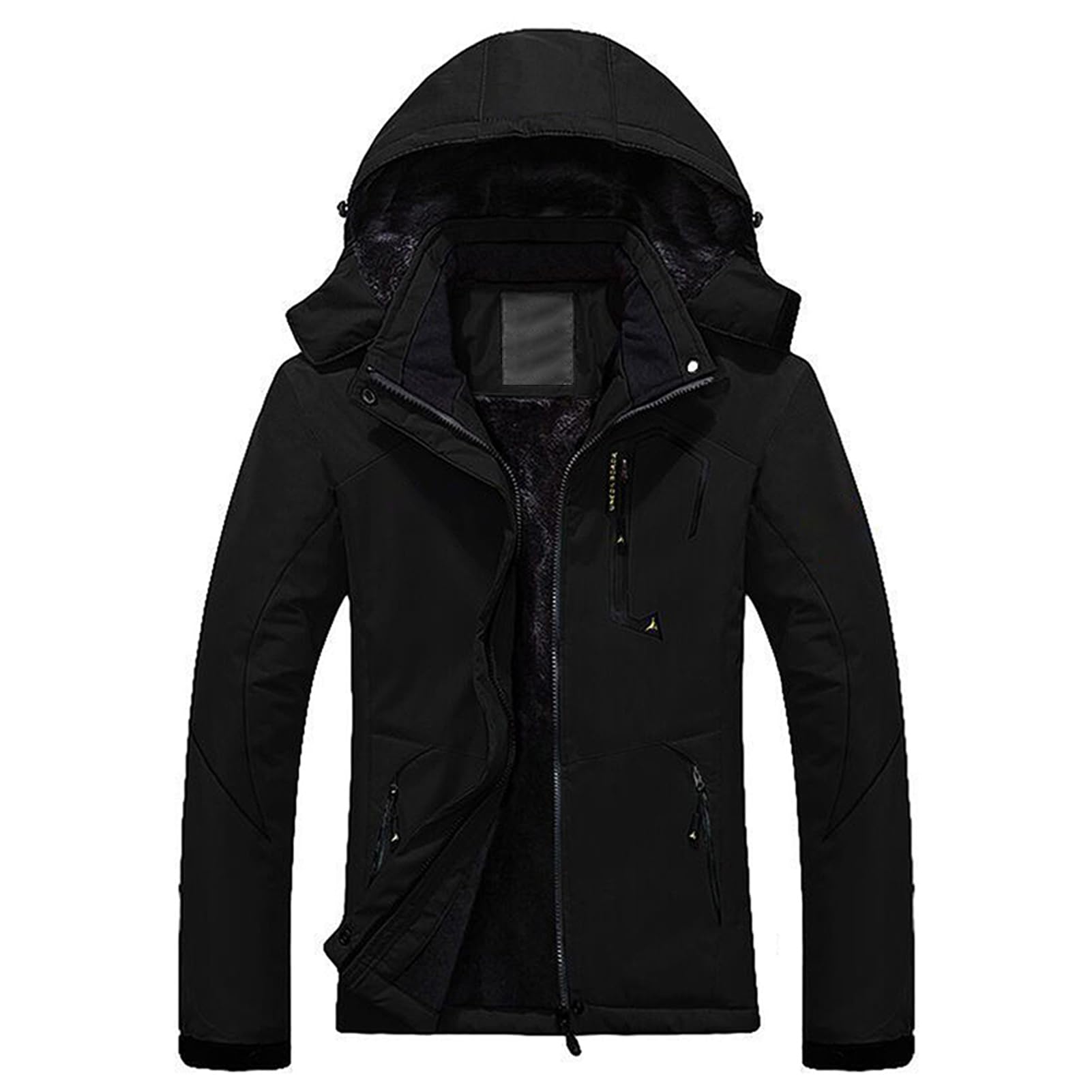 Veste de Montagne Coupe-vent pour Femme, Veste de Ski Chaude d'hiver avec Doublure Polaire pour Camping Randonnée Snowboard Cyclisme (3XL)