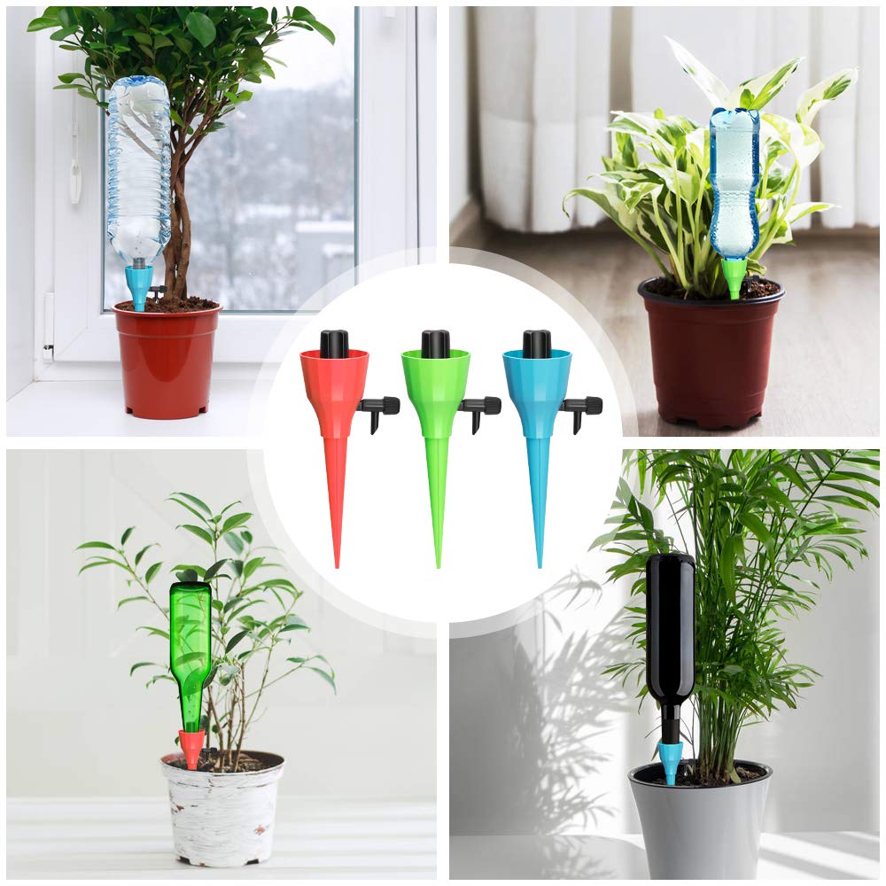 Chasehill Plant Self Watering Spikes Devices, 18 Pack Adjustable Plants