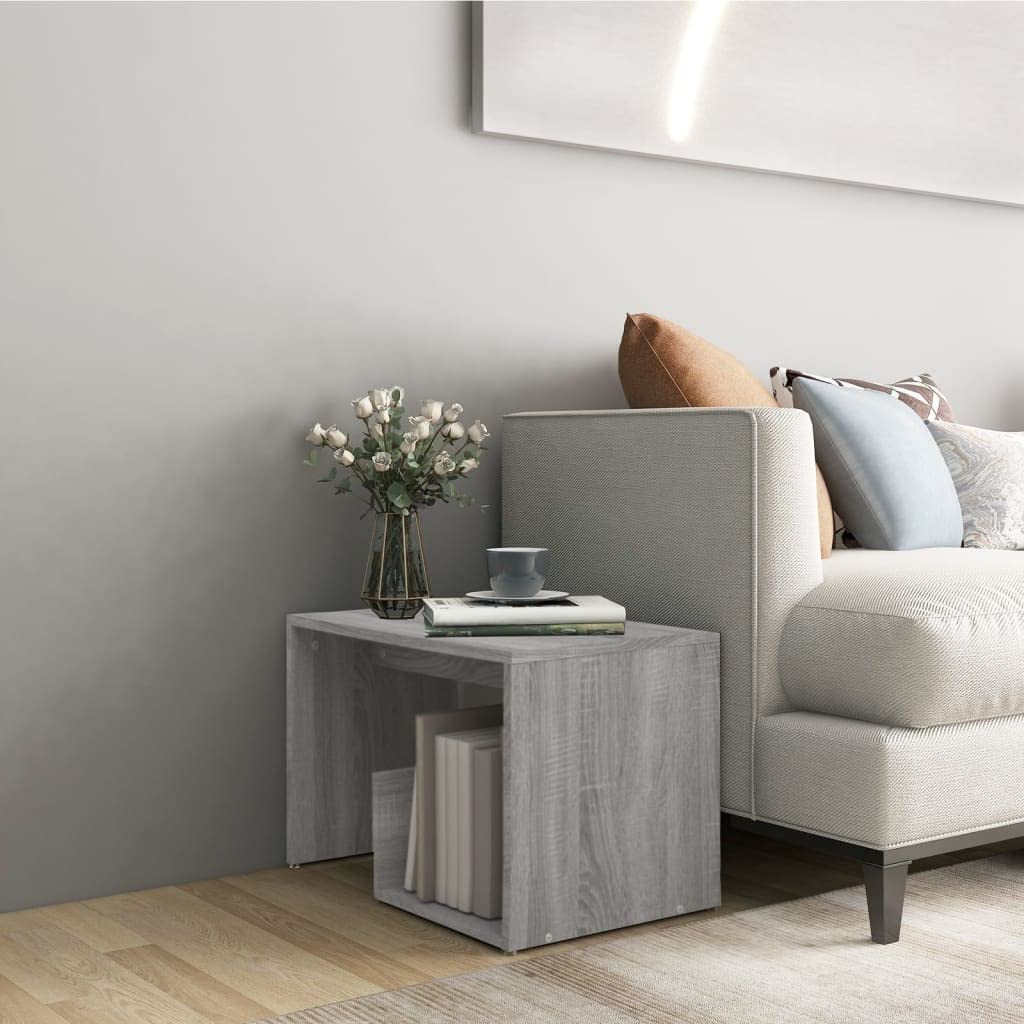 Table d'appoint en bois Sonoma gris pour optimiser les petits salons