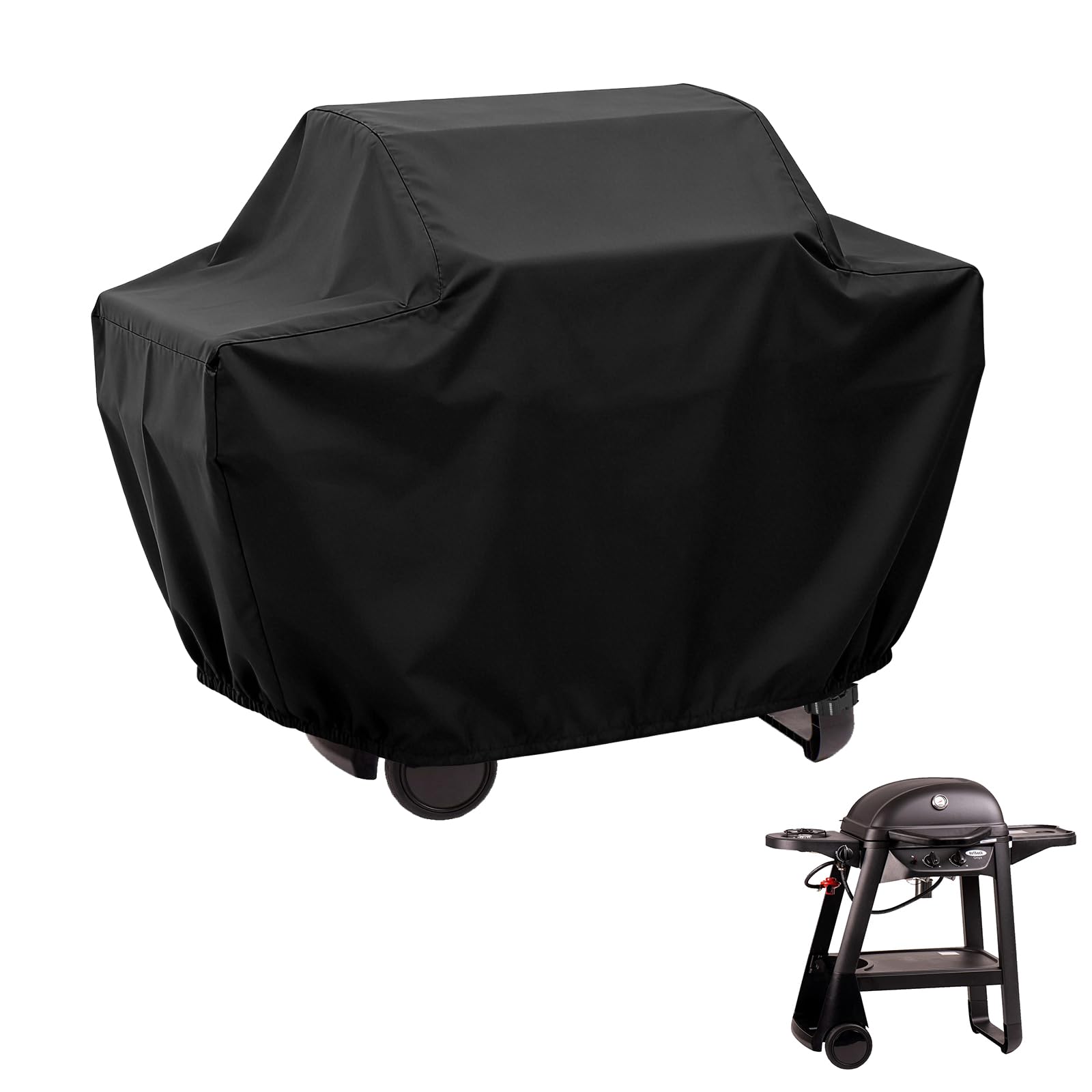 Ultifore BBQ Cover Waterproof 131.5x104x62.5cm, 210D Barbecue Cover with Diagonal Buckles for Outback Excel/Omega Gas & Charcoal