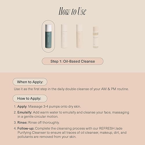 Miniatura 4 de Aloisia Beauty NOURISH - Limpiador de aceite que derrite el maquillaje y las impurezas sin obstrucción de los poros, ideal para doble limpieza con