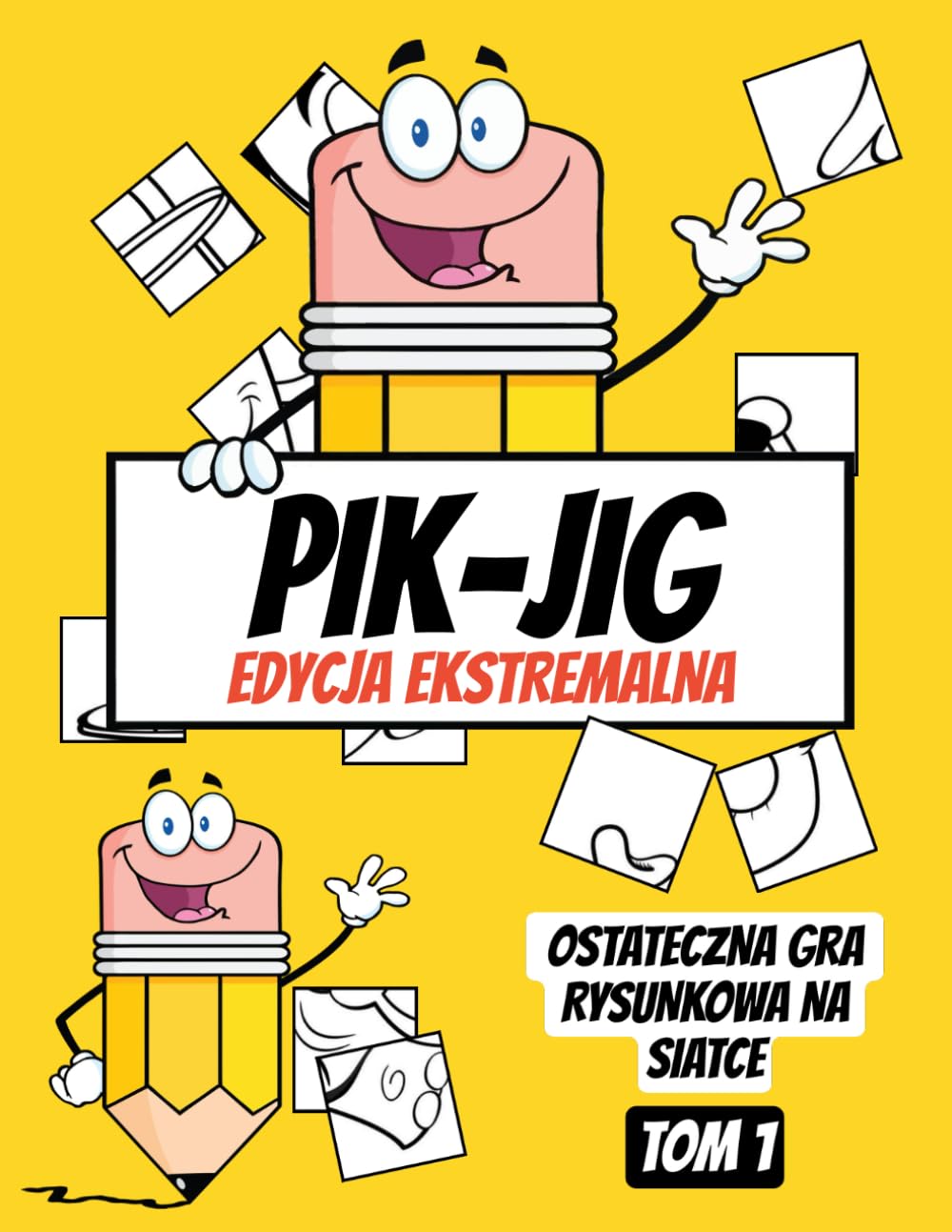 PIK-JIG - Książka z aktywnościami dla dorosłych - Zabawa w rysowanie na siatce: Sposoby na nudę dla dorosłych
