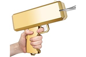 Make it Rain Money Gun with 200 pcs,Golden