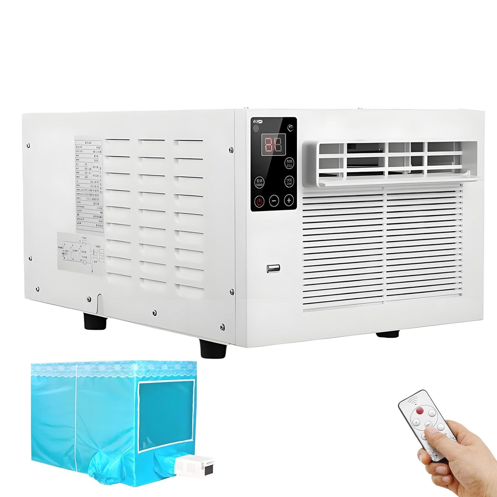 Glowdora Lightweight Mobile Mini Ac, Portable Air Conditioner For Camping Rv Pet Space