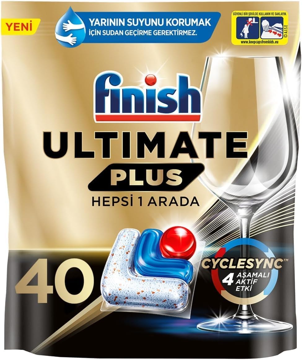 Finish Power All in One Dishwasher Tablets | Scent : REGULAR | Size: Total 26 Dishwasher Tabs |for Sparkling Clean 1st Time