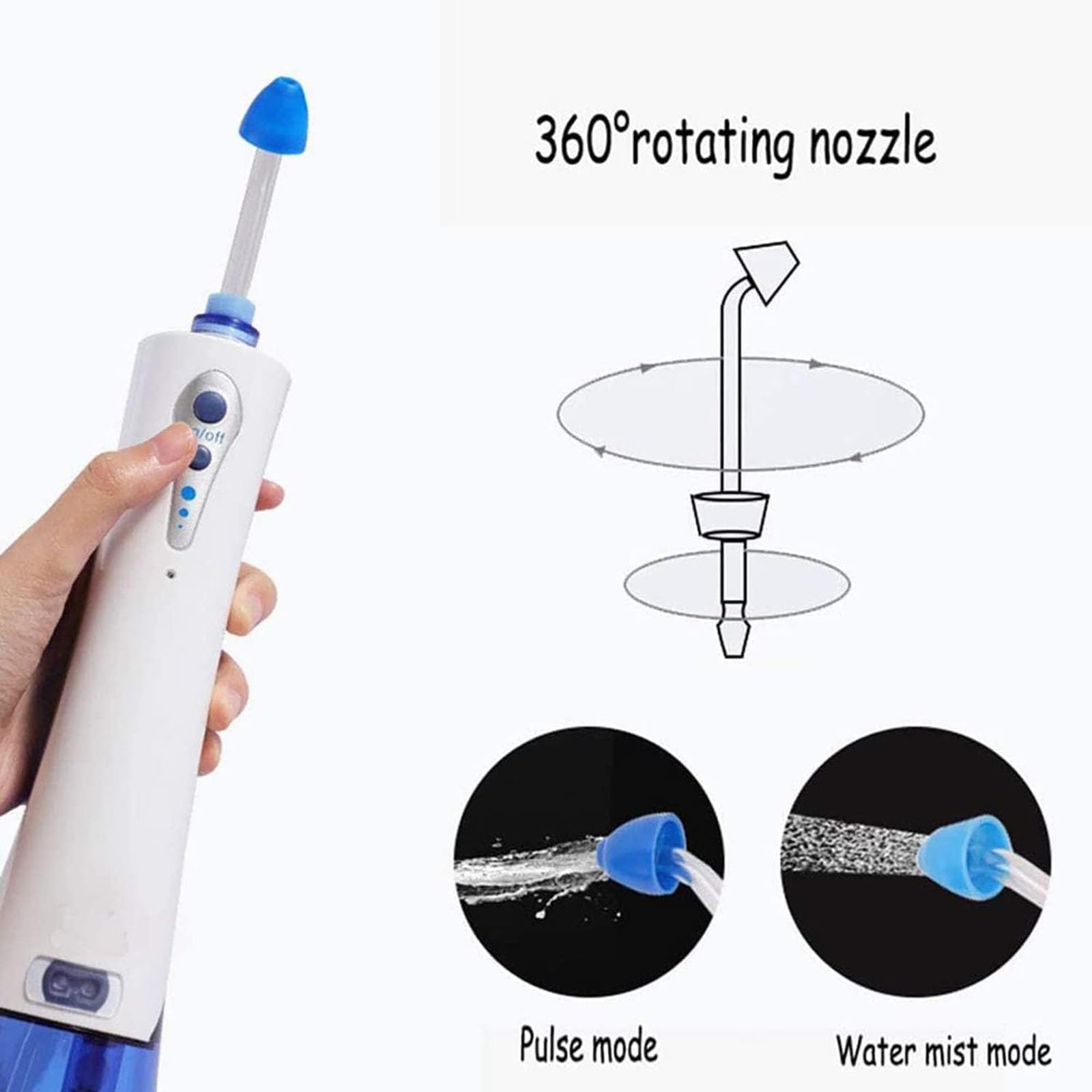 Sistema de riego nasal inalámbrico eléctrico,limpiador nasal portátil,irrigador nasal para el alivio de sinusitis y alergias y el cuidado nasal,Neti Pot eléctrico para adultos y niños de viaje y en ca