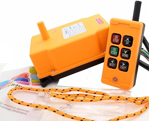 Miniatura 5 de Interruptor de botón inalámbrico de control remoto industrial de 6 teclas (AC110V)