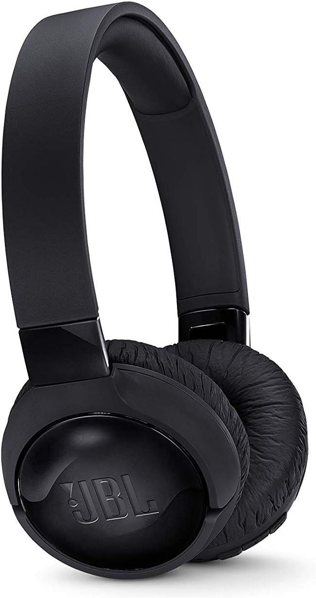 JBL Tune 600 BTNC On-Ear Active Noise-Cancelling Bluetooth Headphones, Headset with Built-In Microphone and 12+ Hours of Wireless Streaming, Black