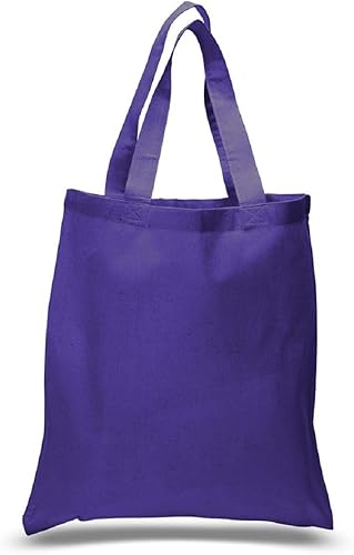 Bolsas reutilizables de lona de algodón, bolsas de tela con asas 15x16 (1-Bag) TBF
